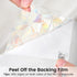 DOWELL Window Privacy Film, Rainbow Decorative Stained Glass Clings, 23.6 x 78.7 inches