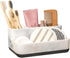 Counter 4 zccz White Marble Design Makeup Organizer - Bathroom Storage for Toothbrushes and Cosmetics - Anti-Slip