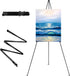 Easel Stand for Display, RRFTOK 63'' Instant Foldable Portable Ground Easel for Wedding Banner, Poster, Tabletop