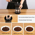 Manual Coffee Grinder with Burr, Coffee Bean Grinder for Espresso, French Press, Includes 2 Glass Jars and Brush