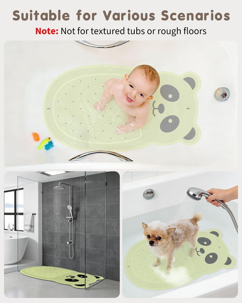 JOYCANO Safe Bath Solution, Bathtub Mat Non Slip for Babies, Toddlers, Kids & Pets, Natural Rubber BPA-Free Low Odor