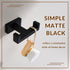 APLusee Double Robe Towel Hook, Stainless Steel Square Dual Coat Hook, Matte Black Utility Storage Hanger