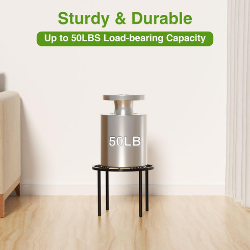 1 PCS-7.9 bussdis Plant Stand IN Flower Pot Stand Plant Rack for Indoor and Outdoor Courtyard Gardens Black