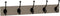 Franklin Brass Pilltop Coat Rack - 27" Wall Mount White Hat Rack with 5 Hooks for Clothes, Towels, Entry Organization