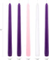 Mega Candles 5 pcs Unscented Christmas Advent Candles Set, Hand Poured Premium Wax Taper Candle 10 Inch
