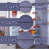 CIBI 6PK Food Storage Container Lids (4 Cups, Blue) for Pyrex and Anchor Round Glass Containers, Dishwasher Safe