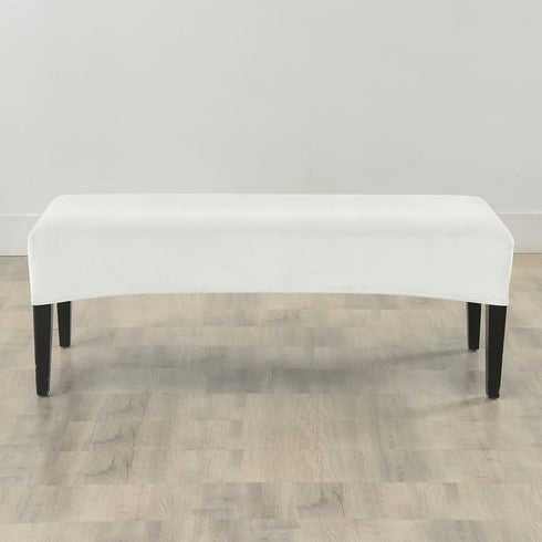 FORCHEER Dining Bench Cover Velvet Slipcover for Living Room Washable Ottoman Cover Seat Protector for Bedroom, Kitchen