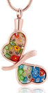 Minicremation Cremation Jewelry for Ashes - Memorial Keepsake Butterfly Necklace for Women