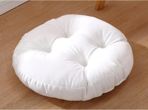 LCYZ 18in Futon Seat Cushion,Overstuffed Round Tatami Indoor Outdoor Seat Pads Chair Pad,Papasan Solid Color Footstool
