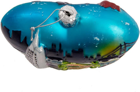 Kurt Adler 4" San Francisco Glass Heart Cityscape Ornament
