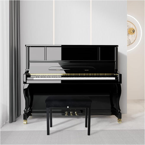 SINOSSO Soft Velvet Piano Bench Cover, Rectangle Stretch Washable Stool Protector, (20"-26.5") L x (11.8"-15.7") W,
