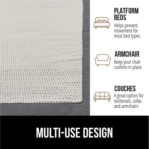GORILLA GRIP Non Slip Couch Gripper, Prevents Couches from Sliding, Holds Bed in Place
