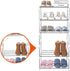 Closet (3-Tier, Small Shoe Rack, Narrow Stackable Shoe Shelf Organizer for Entryway, Doorway and Bedroom White)