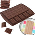 Newk Silicone Break Apart Chocolate Molds, Candy and Energy Bar Molds, Pack of 6