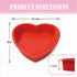 2 Packs Silicone Heart Shaped Cake Pans for Baking, 10inch Cake Molds for cakes and Chocolate Cakes, Non-stick silicone bakeware sets, Easy Clean, Freezer, Microwave and Oven Safe by SOV