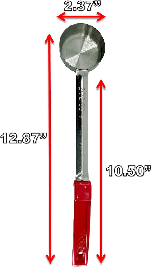 Stainless Steel Portion Control Serving Spoon, Pack of 2 (2 oz. Solid)