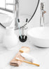 CozyCabin Toothbrush Holder Stand for Razor, Stainless Steel Bathroom Organizer (Black)