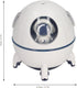Space Capsule Humidifier, 220ml USB Ultrasonic Cool Air Mist Humidifier 7 Colors Light Cute Mini Portable Humidifier with Night Light for Home Office Car Bedroom Travel (White) by Asixxsix