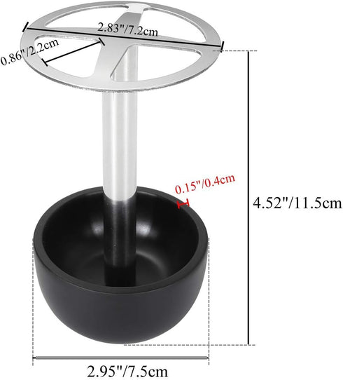 CozyCabin Toothbrush Holder Stand for Razor, Stainless Steel Bathroom Organizer (Black)