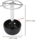 CozyCabin Toothbrush Holder Stand for Razor, Stainless Steel Bathroom Organizer (Black)