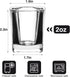 Ruckae 12 Pack 2 OZ Shot Glasses Set, Clear Shot Glasses Bulk with Heavy Base for Vodka Tequila Whiskey