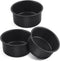 E-far 4 Inch Cake Pan Set of 3, Nonstick Stainless Steel Mini Round Pans for Baking Smash Cakes