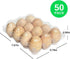 YSJFNVUI 50-Pack 12-Count 12 Count,Suitable of Plastic Egg Cartons Bulk Clear Reusable Egg Containers Holds Chicken
