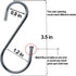 Heavy Duty S Hooks, Stainless Steel Metal for Hanging Pots and Pants, 10 Pack, Supports up to 35 Pounds