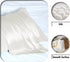Silk Pillow Cases Set of 2 - Soft Breathable King Size Natural Mulberry Satin Silk Pillowcase with Hidden Zipper, Ivory