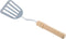 Stainless Steel Slotted Spatula - Kitchen Metal Turner with Wooden Handle for Cooking