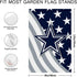 Welcome Decorations Garden Flag, Double Sided Football Sport Fans House Flag 12 X 18 Inch (Blue Stripe)