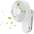 Portable Mini Clip on Fan, 4000mAh Rechargeable USB Battery Operated Stroller Fan, White