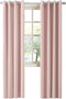 LA PALMA Thermal Insulated Blackout Grommet Curtains, Darkening Window Drapes for Living Room, Pack of 2 Panels
