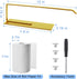 Gold Paper Towel Holder, Magnetic Paper Towel Holder for Fridge, Toilet Paper Roll Holder Magnet Fridge Rack Wall Mount