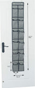 Shoe Organizer Over the Door 12 Pockets Shoe storage for Bedroom Door Hanging Shoe Rack Bathroom Closet Storage (Gray-2 Pack) by LONGTEAM