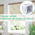 Mini Blind Brackets, 1 Inch Blind Brackets, Window Blind Brackets for Headrail Holder, White Brackets for Blinds, Mini Blinds Box Mounting Bracket (2 pcs)