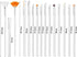 30 Pcs Cake Painting Brushes, Baking Brushes for Decorating Fondant, DIY Tools Set for Cake Decorating.
