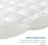 Twin Extra Long (XL) Mattress Protector Pad Waterproof Quilted for College Dorm Room Essentials, Soft & Cooling Twin XL Mattress Topper Cover Fitted with Deep Pocket to 14", (White) by SPRINGSPIRIT