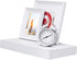 16 inch WELLAND White Mission Floating Shelves for Wall, Bathroom Wall Mount Shelves, Wood Modern Display Shelves, Book