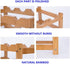 Wine Rack, Natural Bamboo Countertop Wine Storage Rack, 2-Tiers for 8 Bottles, Wine Display Shelf