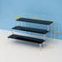 ihomecooker 3 Tier Black Acrylic Display Riser - Cupcake Stand Display Shelf for Decoration, Collection, Makeup