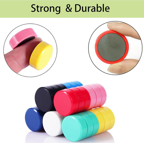 ZDZBLX 50 Pack Fridge Magnets, 10 Colors Cute Mini Strong Magnets for Office, Crafts, Classroom