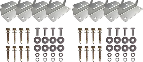 Renogy 2 Sets Solar Panel Mounting Z Brackets Lightweight Aluminum Corrosion-Free Construction
