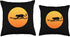 Moon and Jaguar Multicolor Animal Keeper or Tourist Guide Throw Pillow, 16x16