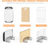 Cutting Board Storage Rack, Compact Organizer for Bakeware and Cookie Sheets