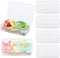 BATTIPAW 6PCS Hair Tie Organizer, Transparent Mini Storage Box, Clear Plastic Container for Home & Office