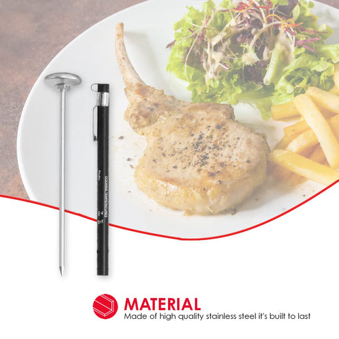 Home Basics Durable Cooking Thermometer - Stainless Steel Construction