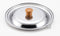 Yoshikawa 89497-5 Small Yukihira Pot Lid - Silver