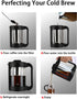 Cold Brew Coffee Maker and Iced Tea Brewer with Reusable Mesh Filter, Easy to Clean Pitcher for Coffee and Lemonade