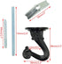 Hxchen 38mm/1.5" Heavy Duty Ceiling Hooks - Swag Hook with Steel Screws for Hanging Plants, Black (2 Sets)